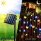 Solar String Lights Cherry Blossom LED Garland Lights Outdoor Solar Garden Patio Decor Lights Christmas Wedding Party Decoration