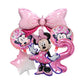 Minnie Mouse Birthday Party Decorate Girls Disposable Tableware Balloon Cups Plates Tablecloth Balloon Baby Shower Party Supply