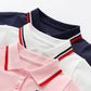 Girls summer dress new children's polo pleated dress short sleeve college style dresses WT26