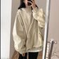 Jackets Women Solid Loose Hooded Simple Zippers Spring Leisure Pockets Japanese Style Attractive Creativity Fashion All-match