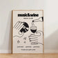 1PC Frameless Retro Music & Wine Illustration Posters Canvas Painting Wine Hand Drawn Print Wall Art Home Kitchen Club Bar Decor