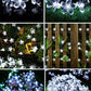Solar String Lights Cherry Blossom LED Garland Lights Outdoor Solar Garden Patio Decor Lights Christmas Wedding Party Decoration