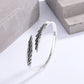 925 Sterling Silver Bracelet Bangle Feather Golden Flower Vintage Punk For Woman Men Fashion Jewelry Gift Dropship Wholesale