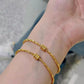 Classic Sparkling Irregular Bead Bracelet for women Small Pendant bangles Light Luxury High quality Banquet Party Jewelry