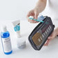 Makeup Bag Women Travel Toiletry Wash Makeup Bag Storage Case Zipper Make Up Bags Black Dot Transparent Mesh Cosmetic Bag