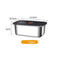 Stainless Steel Camping Lunch Box Leak-proof Sealed Bento Box Microwave Suitable Large Capacity Refrigerator Freezer Storage Box