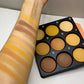 9-Color Dark Bronze Foundation Palette, Contouring, Concealer, Makeup Setting, Oil-Control Foundation, Shadow, Nose Shadow Palette, Matte Natural with Delicate Glitter