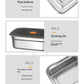 Stainless Steel Camping Lunch Box Leak-proof Sealed Bento Box Microwave Suitable Large Capacity Refrigerator Freezer Storage Box