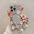 Luxury Flower Make Up Mirror Phone Case For iPhone 13 11 15 14 16 Pro Max 12 16promax 15promax 14promax Shockproof Funda Cover