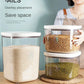 Seal Rice Bucket Vacuum Rice Buckets Cat Food Bucket Pet Food Storage Bucket Dust-proof Grain Jar Glass Jar Home Storage Box