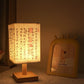 LED  Decoration Table Lamps Simple Chinese Style Dimmable Plug Night Light Fabric Lampshade Square Bedroom Bedside Desk Lights