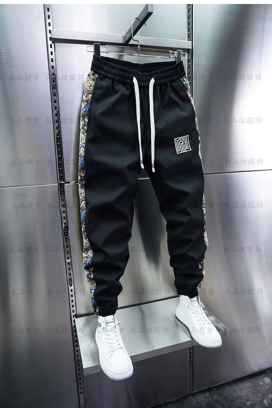 Man Jogger Sweatpants Tight Harem Pants Luxury Brand Hip Hop Streetwear Trousers 2024 Korean fashion Men's Clothing y2k pants