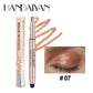 12 Colors Eyeshadow Stick Double Head Waterproof Long Lasting Metallic Shimmer Highlighter Cream Pen with Brush for Eyes