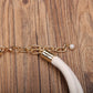 Statement Necklace with Beads&Starfish Design for Women Trendy Wedding Party Jewelry