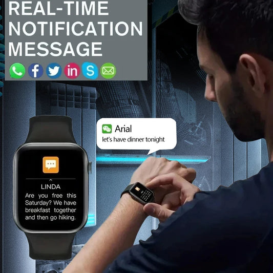 T168 Wireless Calling Smart Watch Make Answer Call Full Touch Sport Fitness SmartWatch For Women Men