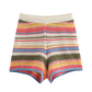 PB&ZA2024 autumn new women's clothing fashion temperament slim fit casual POLO collar short knitted sweater striped shorts set