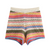PB&ZA2024 autumn new women's clothing fashion temperament slim fit casual POLO collar short knitted sweater striped shorts set