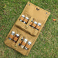 Portable Camping Seasoning Spices Bottle Tableware Leather Storage Bag Portable Kit For BBQ Picnic Kitchen