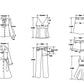 PB&ZA2024 autumn new women's clothing fashion temperament slim fit casual POLO collar short knitted sweater striped shorts set