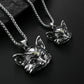 Vintage Bell Cat Pendant Men's Necklace Stainless Steel Animal Lucky Jewelry Gift for Anniversary