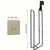 1pc Hanging Toilet Paper Holder with Patch, Bathroom Paper Towel Holder, No Drilling Wall Mount, for Kitchen and Bathroom