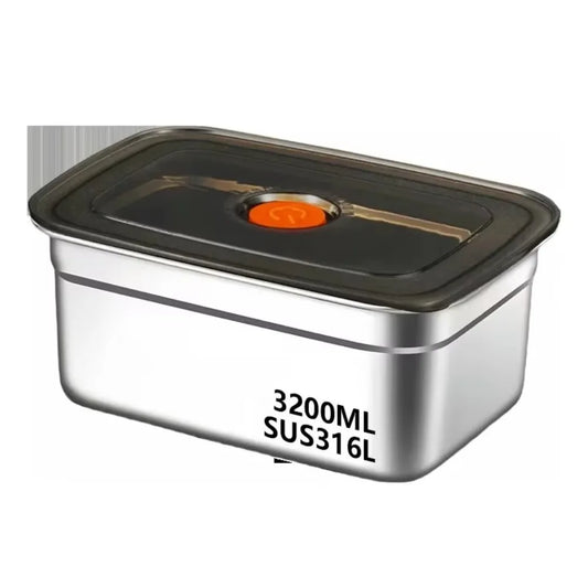 Stainless Steel Camping Lunch Box Leak-proof Sealed Bento Box Microwave Suitable Large Capacity Refrigerator Freezer Storage Box