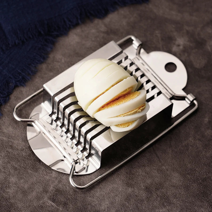 1PC household stainless steel egg slicer egg slicer multifunctional quick slicing egg ham split cutter sharp kitchen gadgets