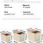 10KG Rice Container Rice Storage Box Pet Food Container Sealed Cereal Dispenser with Buckle Insect Proof Grain Kitchen Organizer