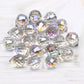 Austria Pear Shape Crystal Faceted Beads 10Mm Assorted Glass Spacer Chandelier Beads for Wedding Diy Necklace Bracelet Earring
