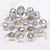 Austria Pear Shape Crystal Faceted Beads 10Mm Assorted Glass Spacer Chandelier Beads for Wedding Diy Necklace Bracelet Earring