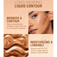 2 Colors Liquid Contour Cream, Long-Lasting Matte Effect, Silky And Waterproof Texture, Matte Effect, Face Bronzer, Face Makeu