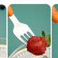 1/3PCS Baby Feeding Utensils Cartoon Fork Spoon Child Cutlery Set Kid Tableware Kitchen Gadgets Cake Vegetable Fork Teaspoon