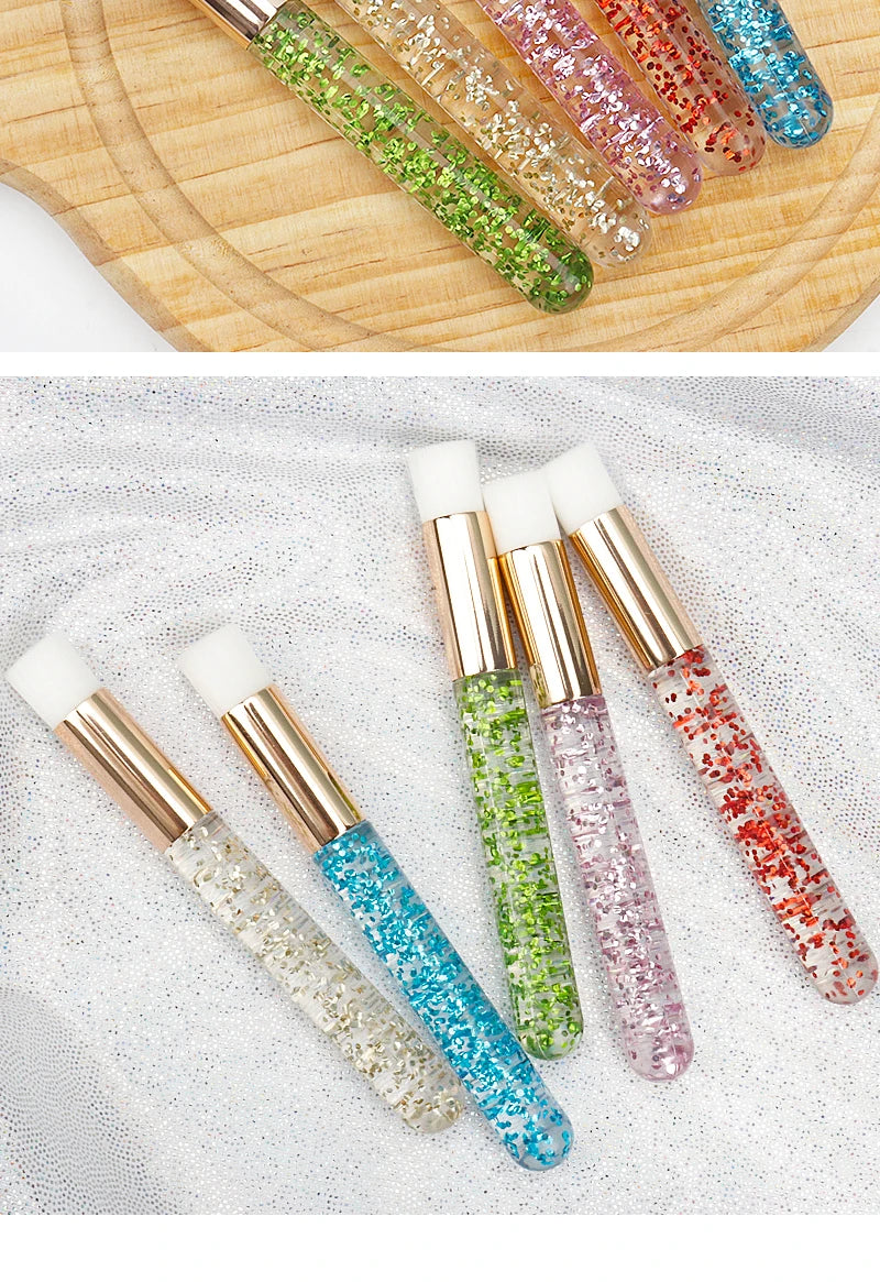20 Pcs Crystal Eyelash Cleaning Brush Lashes Shampoo Brush Eyelash Extension Peel Off Blackhead Remover Makeup Tools Supplies