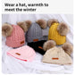 Cute Double Wool Pompom Baby Hat Children Cap Warm Autumn Winter Hats For Kids Boys Girls Knitted Warmer Beanie Caps Bonnet