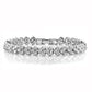 100% Solid Silver 925 Lab Diamonds Simulated Moissanite Bracelets for Women Girls Wedding Cocktail Party Fine Jewelry