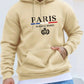 Men's Autumn Winter Long Sleeved Sweater PARIS Hooded Sports Brand Hooded Sweater Sports Cotton Fleece Men Pullovers Hip Hop