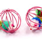 1pc Cat Toy Stick Feather Wand With Bell Mouse Cage Toys Plastic Artificial Colorful Cat Teaser Toy Pet Supplies Random Color