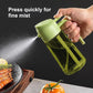 2-in-1 Dark Glass Oil Sprayer Olive Oil Dispenser Black Lightproof Oil Sprayer for Cooking Salads and Barbecues Barbecue Tools