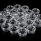 50Pcs/set Transparent Plastic Jewelry Bead Storage Box Small Bottom Round Container Jars Make Up Organizer Storage Boxes