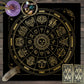 1 Stück Tarotkarten-Tischdecke, 12 Sternzeichen-Astrologie-Altartuch, Wahrsager-Astrologie-Prophezeiungskartenmatte, Drop-Brettspiel-Tischdecke