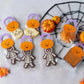 3Pcs Halloween Skull Cookie Cutter 3D Plastic Skeleton Gingerbread Man Biscuit Mold Fondant Pastry Cartoon Cake Decoration