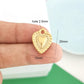 1pc Stainless Steel Big Pendant Small Charm Cherry Angel Boot Heart Tail Flower Star Cross Key Moon Pearl Bow PVD Gold Color