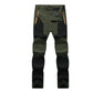 TRVLWEGO Summer Men Pants Hiking Camping Climbing Fishing Outdoor Trekking Tech Quick Dry Waterproof Trousers Mountain Travel