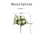 10 Heads Rose Bouquet Artificial Flowers Western Rose Wedding Decoration 6 Colors Peonies Fake Flowers Artificial Flowers