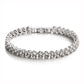 100% Solid Silver 925 Lab Diamonds Simulated Moissanite Bracelets for Women Girls Wedding Cocktail Party Fine Jewelry