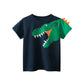 2 3 4 5 6 7 8 9 Years Boys Short Sleeve T-shirts Korean Version Kids Clothing Children Cotton Tees Summer Cartoon Tops