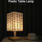LED  Decoration Table Lamps Simple Chinese Style Dimmable Plug Night Light Fabric Lampshade Square Bedroom Bedside Desk Lights