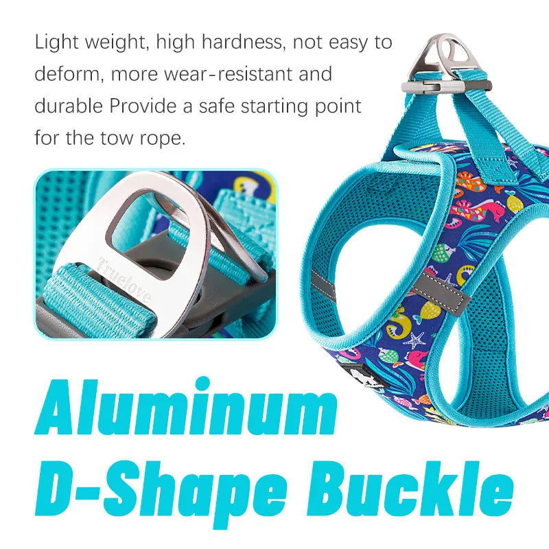 Truelove Step In Pet Harness Lightweight Adjustable Dog Chest Vest Reflective Quick Release For Dogs Walking Outdoor Accessories