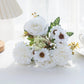 1PC Artificial Flowers Cheap New Year's Decoration Wedding Garden Peony Arch Christmas Home Fake Silk Rose Hydrangeas Vase for