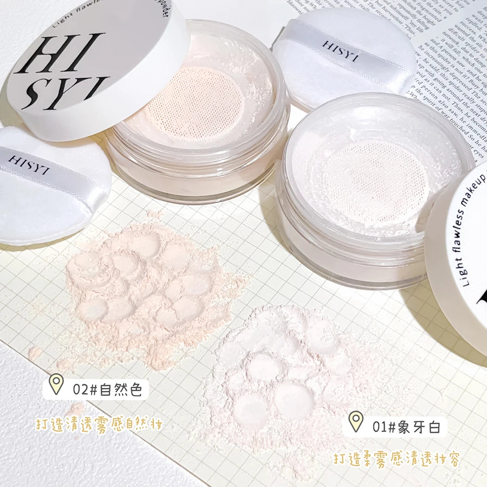 Light Air Loose Powder Transparent White Long lasting matte finish makeup Oil Control Cover flour cosmetics Korea